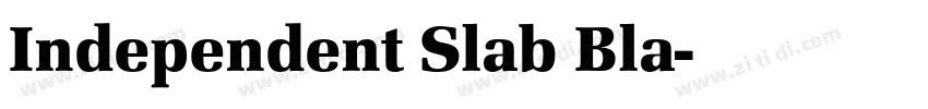 Independent Slab Bla字体转换